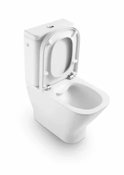 Inodoro Completo Rimless Compacto Adosado A Pared Con Salida Dual (incluye Taza, Cisterna De Alimentación Inferior Y Tapa De Supralit®) – The Gap Square – Roca – A34273700H/A341730000/A80173000B