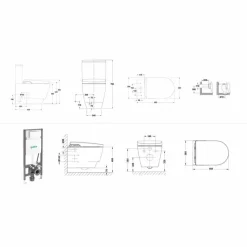 Inodoro Para Tanque Bajo Btw Rimless Innova – G7200001 – Gala