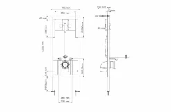 Inodoro Prestowash Inox Suspendido Con Soporte Regulable Y 1000 A Inox – PrestoEquip – K088962