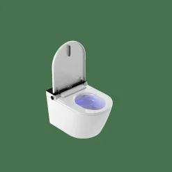 Inodoro Suspendido Con Función De Lavado Agua Fria Y Caliente Smart Toilet Con Display Negro – Rada – Mizubath – HNMRADA0010011