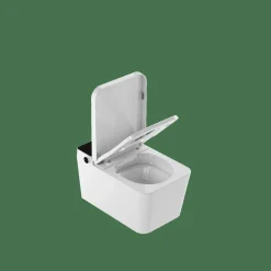 Inodoro Suspendido Con Función De Lavado Agua Fria Y Caliente Smart Toilet Con Display Negro – Isla – Mizubath – HNMISLA0010011