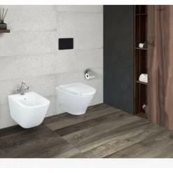 Inodoro Suspendido Con Salida Horizontal Y Fijaciones Ocultas (incluye Taza Rimless Y Tapa) – The Gap Round – Roca – A3460NL000/A801D10001