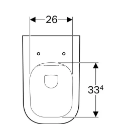 Inodoro Suspendido Geberit Smyle Square, Fondo Profundo, Rimfree – Geberit