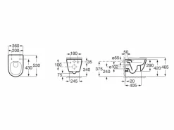 Inodoro Suspendido Rimless Con Fijaciones Ocultas (incluye Taza Y Tapa Amortiguada) – Ona – Roca – A346687000/A801E12001
