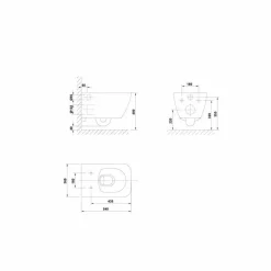 Inodoro Suspendido Rimless – Emma Square – Gala