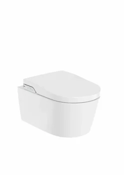 In-Wash® Inspira – Smart Toilet Suspendido Rimless Con Salida A Pared. Incluye Tapa Y Asiento. Necesita Toma De Red – Roca – A803060001