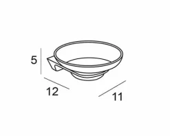 Jabonera Pared – Cromo Modelo Sole – 2206002 – Manillons Torrent