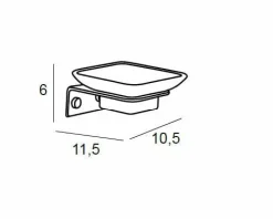 Jabonera Pared – Inox Cepillado Modelo Bassic – 1506012 – Manillons Torrent
