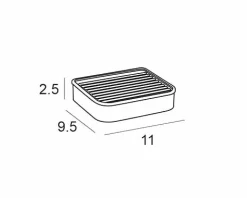Jabonera Pared – Negro Mate Modelo Combis – 6523081 – Manillons Torrent