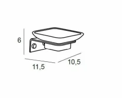 Jabonera Pared – Negro Mate Modelo Bassic – 1506081 – Manillons Torrent