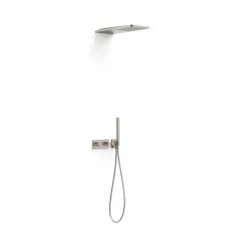 Kit De Grifo Termostático Empotrado De 2 Vías B-system Para Ducha – Cuadro Exclusive – Tres Grifería