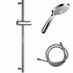 Kit Ducha Tekno Con Accesorios Slim Multi Cromo Flexo Doble Grapado – 368500 – Galindo