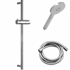 Kit Ducha Tekno Con Accesorios Aroha Cromo Flexo Pvc – 378500 – Galindo