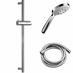 Kit Ducha Tekno Con Accesorios Slim Multi Cromo Flexo Pvc – 367513 – Galindo