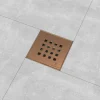 Kit Para Plato De Obra Con Sumidero Ruber Reducido Con Sifón De 30 Mm Y Rejilla AIKIT EVO BRONCE Reducido – EVO COLORS -IB20020R – Estil Gurú