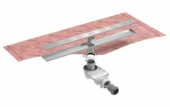 Kit Para Plato De Obra Con Sumidero Ruber Reducido Con Sifón De 30 Mm Y Rejilla EVOLUX PLUS 180 X 7 Cm Reducido – EVOLUX -IE42180R – Estil Gurú