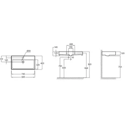 Lavabo 80 Cm – Vivienne – Jacob Delafon