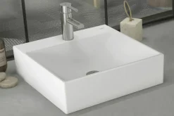 Lavabo Albus De 45X45 Sin Rebosadero Y Con Orificio Para Grifo – Gala – G1021901