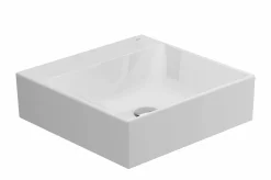 Lavabo Albus De 45X45 Sin Rebosadero Y Sin Orificio Para Grifo – Gala – G1022101