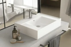 Lavabo Albus De 60X45 Sin Rebosadero Y Con Orificio Para Grifo – Gala – G1021501