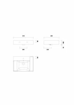 Lavabo Albus 61X45 Sobreencimera – Gala – G1021301