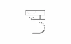 Lavabo Ceramico Suspedido Con Toallero Recto – 0065B+065BTG – Fuengirola – Bathco