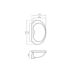 Lavabo De Bajoencastre – 4073 – Titanic 1st Class – Bathco