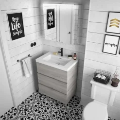 Lavabo De Carga Mineral Con Seno XL – Toscana – Salgar
