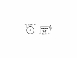 Lavabo De FINECERAMIC® De Sobre Encimera – Terra – Roca – A32787N000