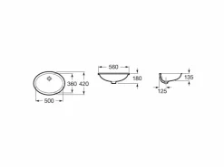 Lavabo De Porcelana De Bajo Encimera – Berna – A327871001