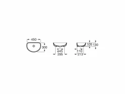 Lavabo De Porcelana De Sobre Encimera – Optica – A327C10000 – Roca