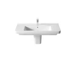 Lavabo De Porcelana Mural Con Semipedestal – Dama – Roca