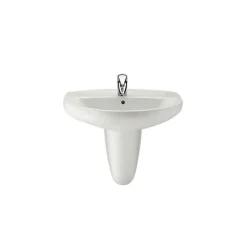 Lavabo De Porcelana Mural Con Semipedestal – Victoria – Roca