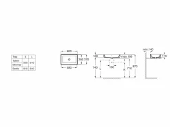 Lavabo De Sobre Encimera Square – The Gap – A3270Y2000