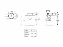 Lavabo De Sobre Encimera Con Orificio Para Grifería Round – The Gap – A3270MK000