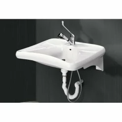 Lavabo En Porcelana Con Frente Cóncavo Con Grfio – Prestosan 860 – Presto Equip – 80601