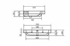 Lavabo Fijo Prestosan 961 Con Grifo – PrestoEquip – 80605