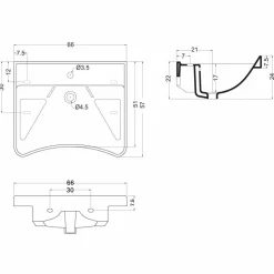 Lavabo Fijo Prestosan Basic Sin Grifo – PrestoEquip – 88602