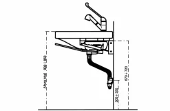 Lavabo Inclinación Neumática Prestosan 871 Con Grifo – PrestoEquip – 80701