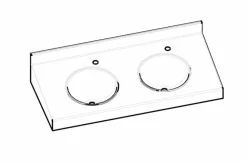Lavabo Múltiple Prestosan Inox 2 Senos Mate – PrestoEquip – 88861