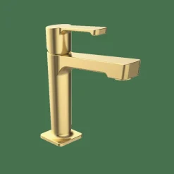 Lavabo Monomando Oro Cepillado Estilo Premium Colección JOLIE 82512827 – GRB Mixers