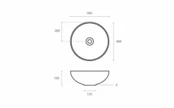 Lavabo Sobre Encimera – 4069 – Sicilia – Bathco