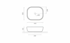 Lavabo Sobre Encimera – 4072 – Olea 50 – Bathco