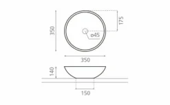 Lavabo Sobre Encimera – 4015 – Castellon C – Bathco