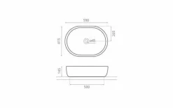 Lavabo Sobre Encimera – 4037 – Toulouse – Bathco