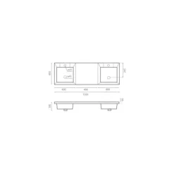 Lavabo Sobremueble / Encastre 0579 – Duet – Bathco