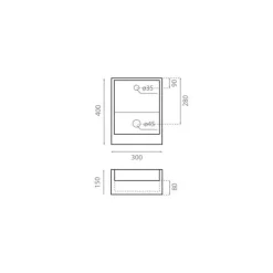 Lavabo Suspendido – 0085 – Cascade – Bathco