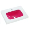 Lavabo Suspendido Con Seno En Rojo – Une / Une 01 – Bathco