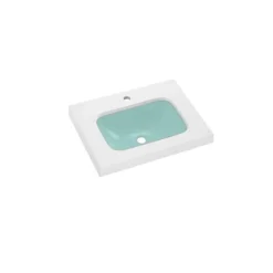 Lavabo Suspendido Con Seno En Rojo – Une / Une 01 – Bathco