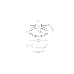 Lavabo Suspendido Con Toallero – 4010 – TT2 – Bathco
